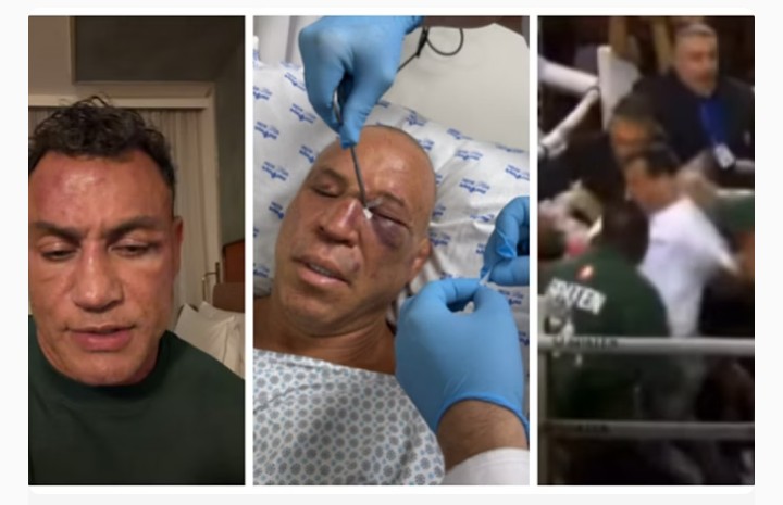 Mega confusão: Luta entre Popó e Wanderlei Silva termina em briga generalizada.