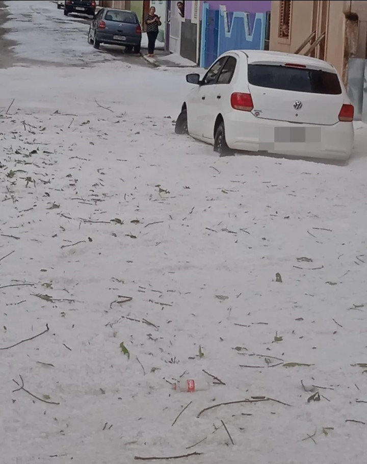 Granizo: Alerta do Inmet para várias cidades de Minas.