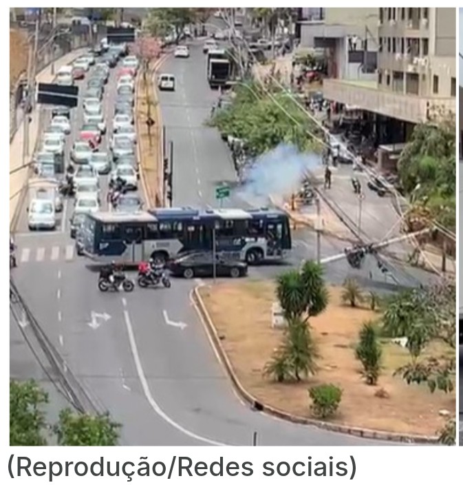 Queda de postes e curto-circuito, marcaram manhã no bairro Estoril.