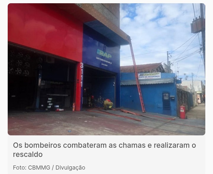 Homem pula de prédio após incêndio no Padre Eustáquio.