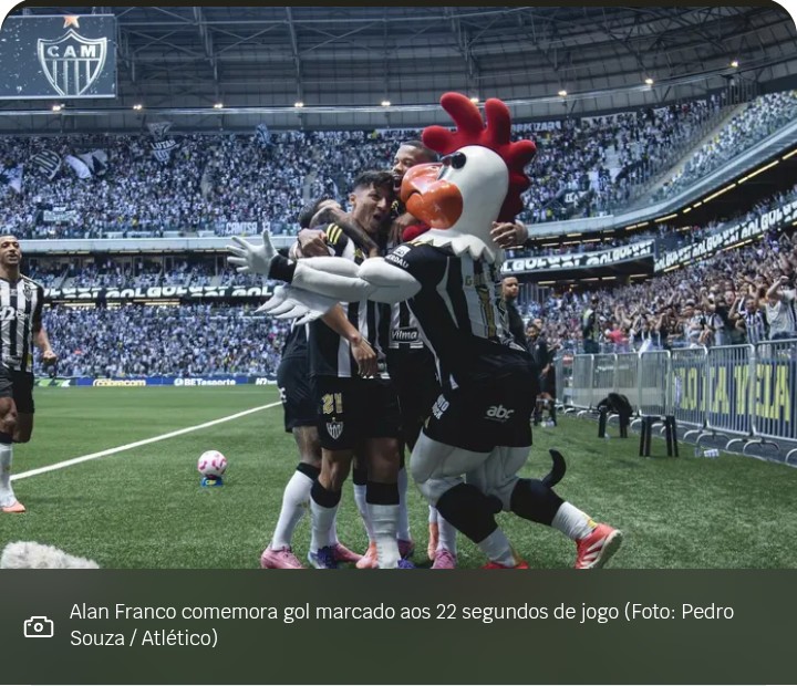 Galo vence Ceará com gol aos 30 segundos de jogo.