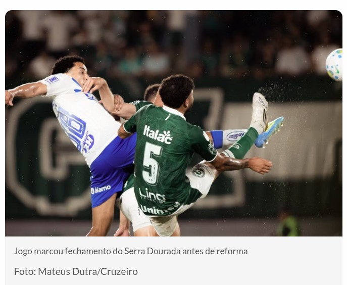 Goiás e Cruzeiro ficam no empate no jogo de ida da Copa do Brasil