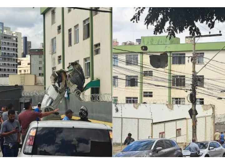 Urgente: Avião cai em prédio no bairro Silveira em Belo Horizonte