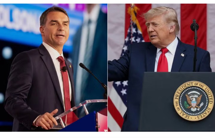 Flávio Bolsonaro se encontrará com Donald Trump na Casa Branca nesta terça-feira