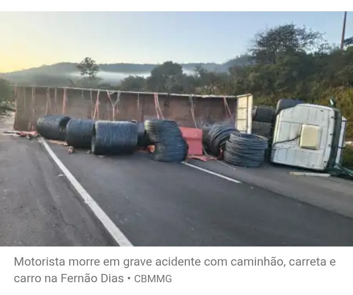 Rodovia Fernão Dias tem manhã com três acidentes neste feriado